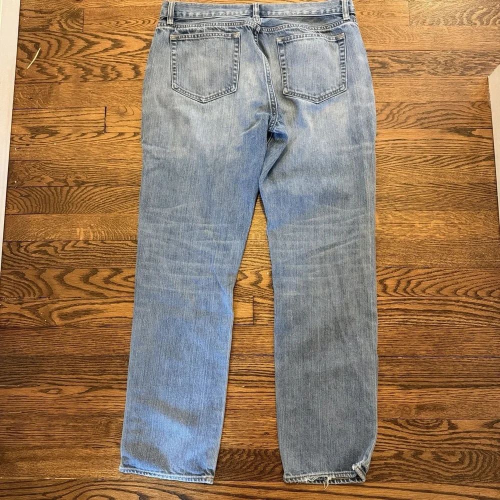 J. Crew Jeans Men's The Driggs 34x32 Light Wash Slim Fit Straight Leg Denim